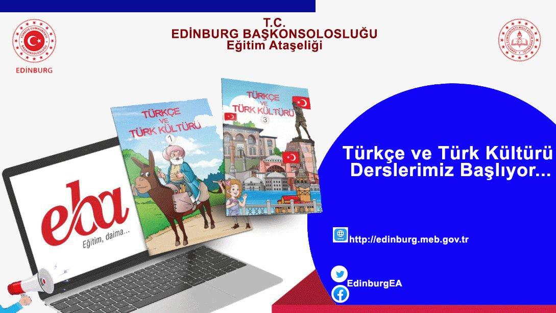 Türkçe ve Türk Kültürü Derslerimiz Başlıyor / Turkish and Turkish Culture courses are starting