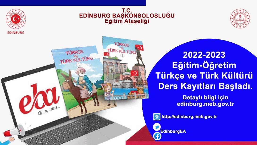 Türkçe ve Türk Kültürü Dersleri Ders Kayıtlarımız başladı.