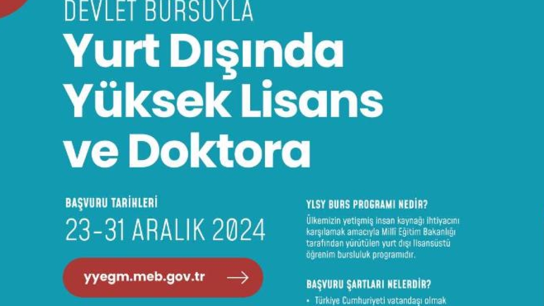 Yurt Dışında Yüksek Lisans ve Doktora